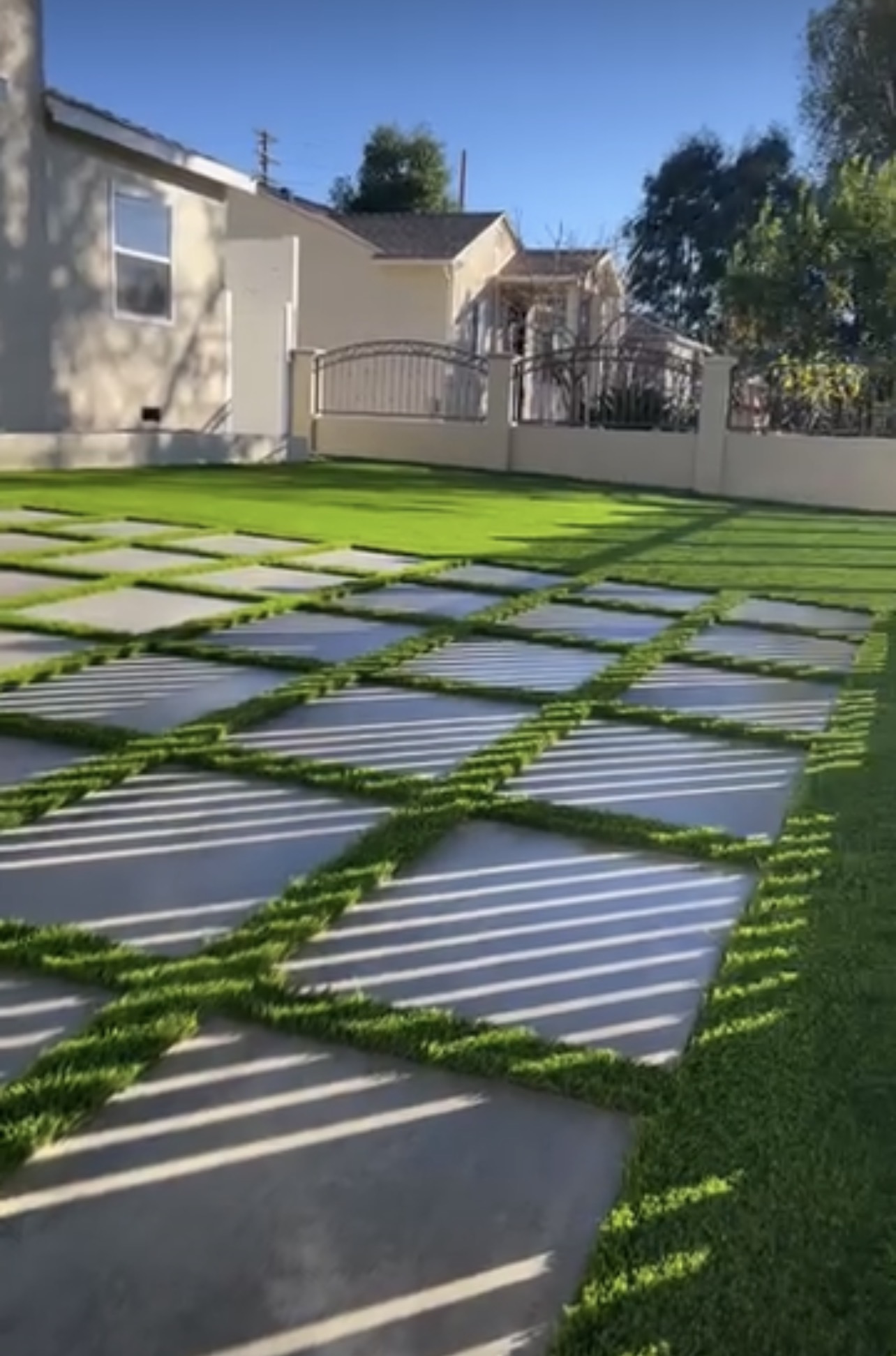 Custom walkway paver installation Orange County